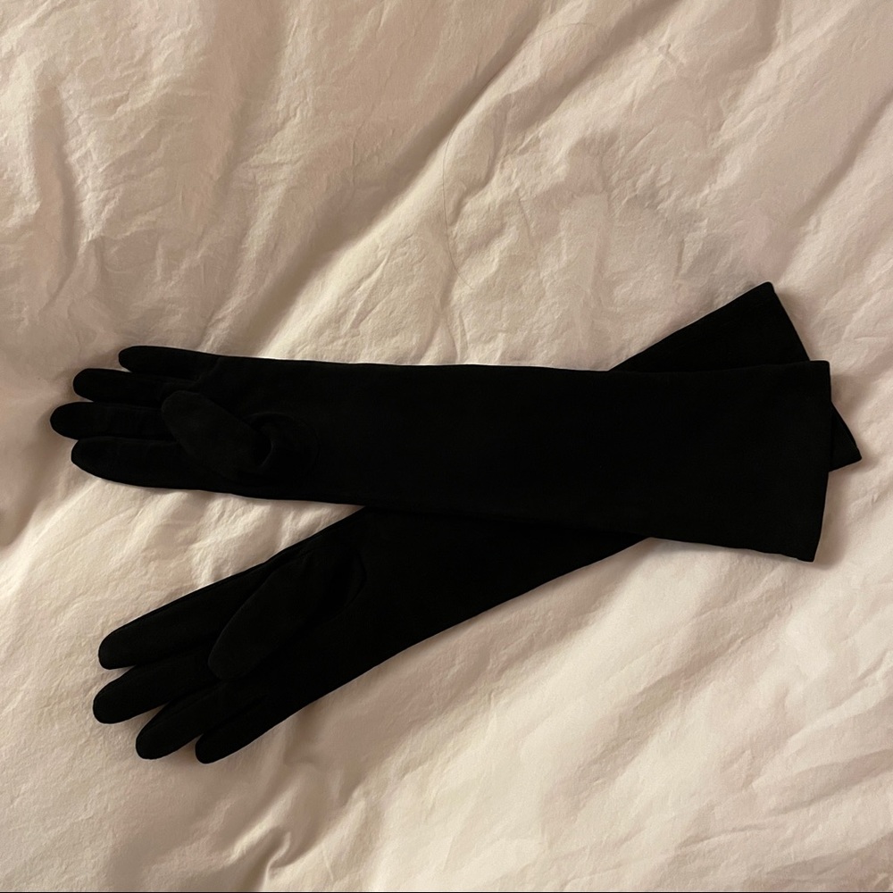 Vintage BR faux suede opera gloves